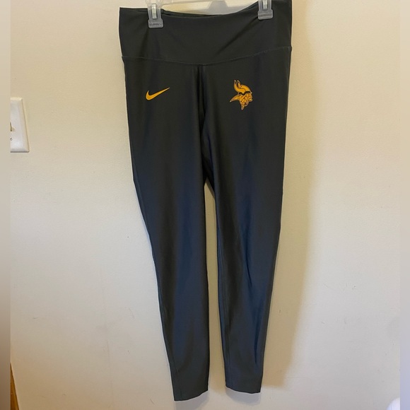 NFL Pants - Nike Minnesota Vikings women’s leggings medium gray with decals